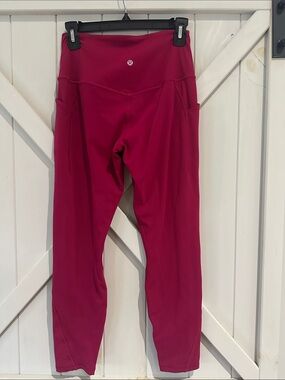 lululemon athletica Deep Berry/Pink High-Rise Leggings